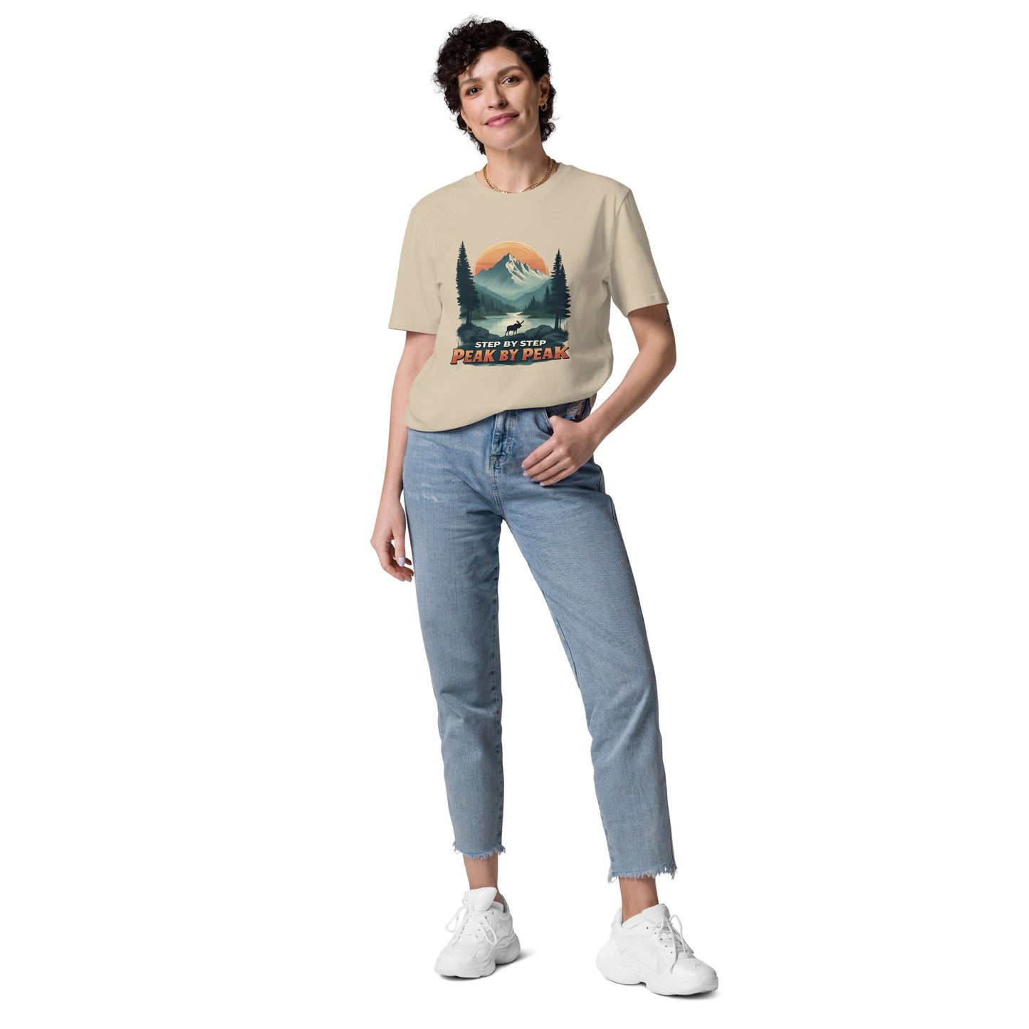 Moose Graphic Tee – Step by Step Peak by Peak (Unisex T-Shirt)