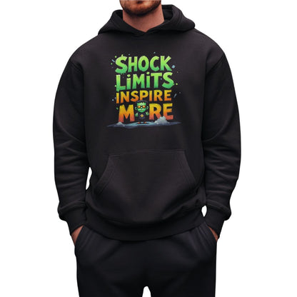 Frankenstein Graphic Hoodie – Shock Limits Inspire More (Unisex Sweatshirt)
