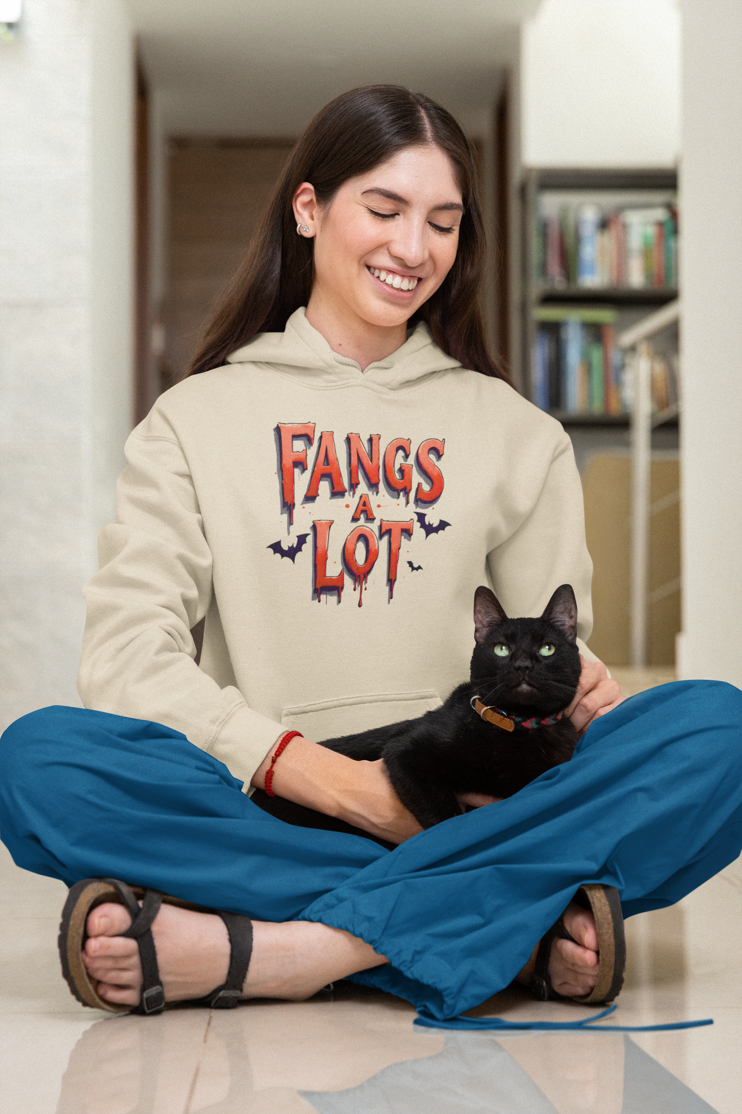 Vampire Graphic Hoodie – Fangs a Lot (Unisex Sweatshirt)