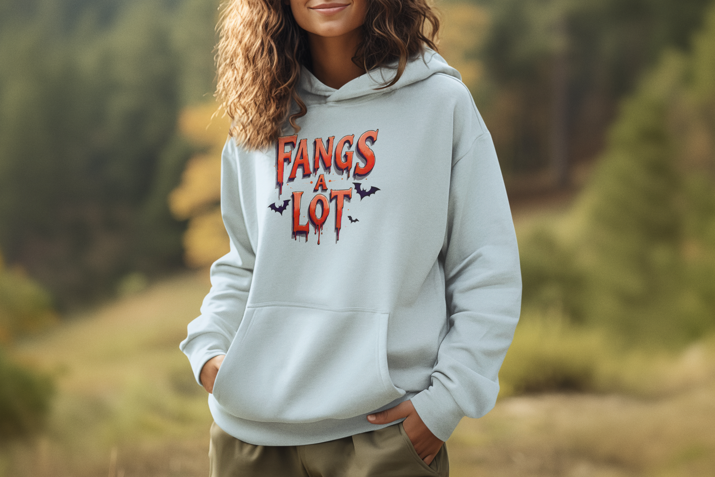 Vampire Graphic Hoodie – Fangs a Lot (Unisex Sweatshirt)