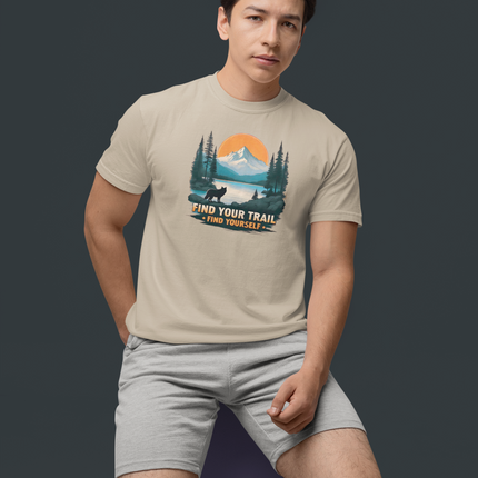 Wolf Graphic Tee –  Find Your Trail Find Yourself (Unisex T-Shirt)