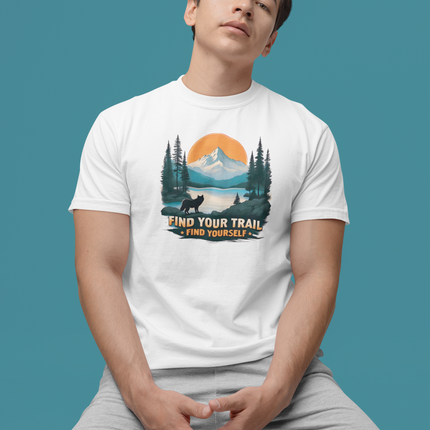 Wolf Graphic Tee –  Find Your Trail Find Yourself (Unisex T-Shirt)