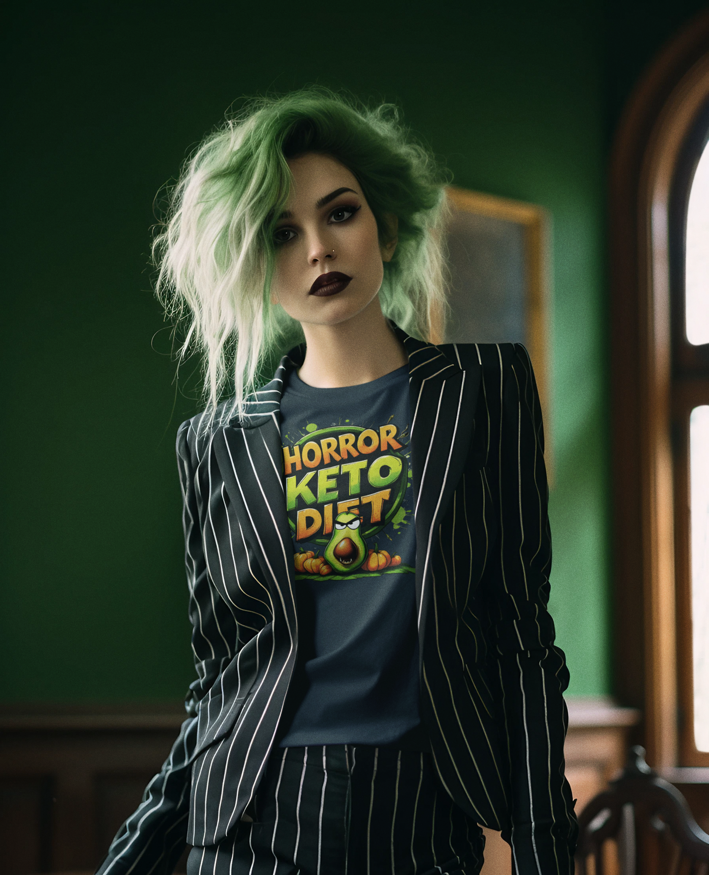 Avocado Graphic Tee – Horror Keto Diet (Unisex T-shirt)