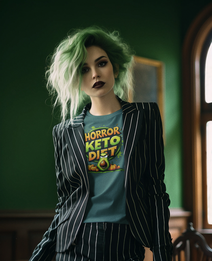 Avocado Graphic Tee – Horror Keto Diet (Unisex T-shirt)