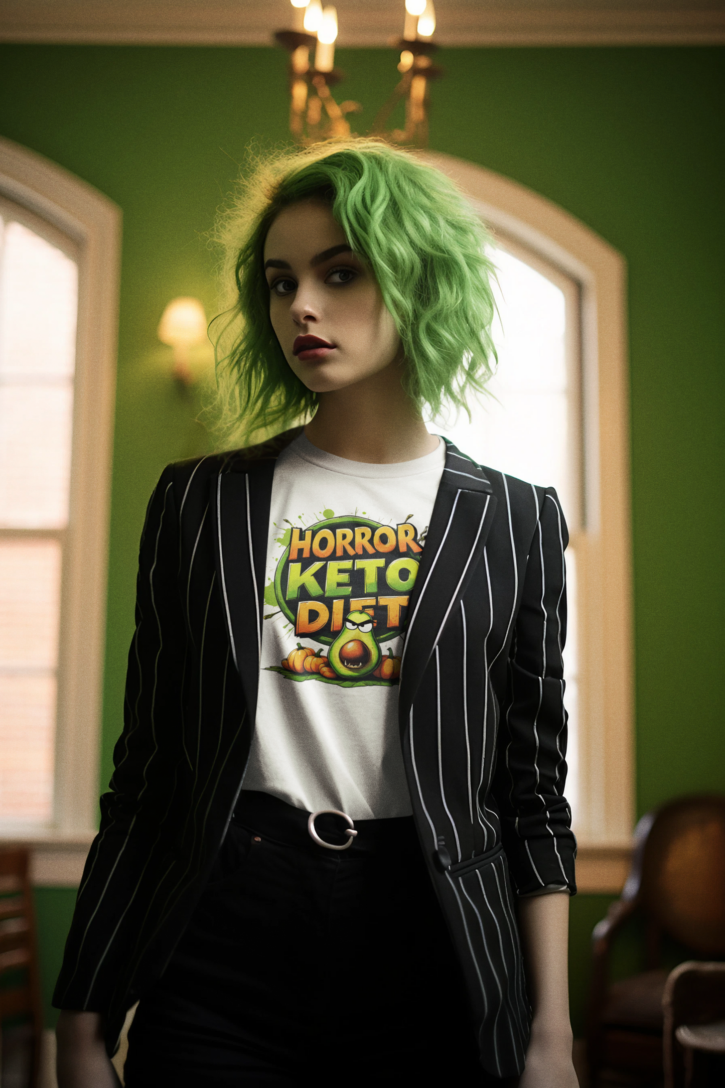 Avocado Graphic Tee – Horror Keto Diet (Unisex T-shirt)