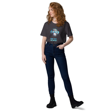 Monkey Graphic Tee – Hang Tight Live Bright  (Unisex T-Shirt)