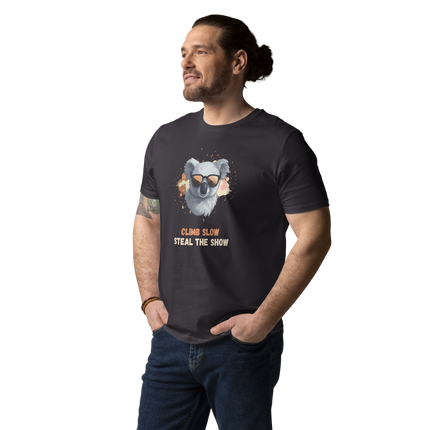 Koala Graphic Tee – Climb Slow Steal the Show (Unisex T-Shirt)