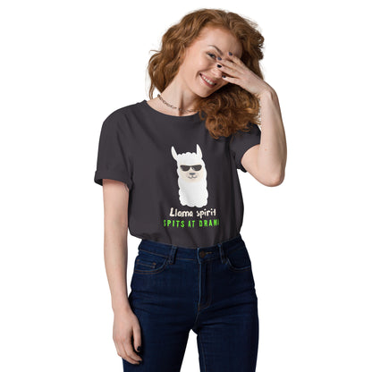 Llama Spirit Graphic Tee – Spits at Drama (Unisex T-Shirt)