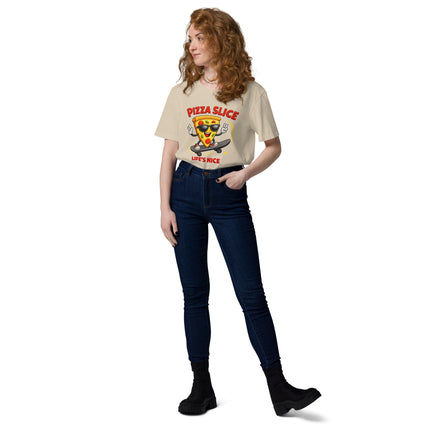 Skater Pizza Slice Graphic Tee – Life's Nice (Unisex T-shirt)