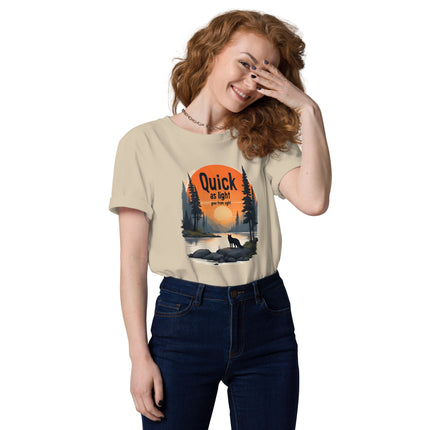 Fox Graphic Tee – Quick as Light Gone from Sight (Unisex T-Shirt)
