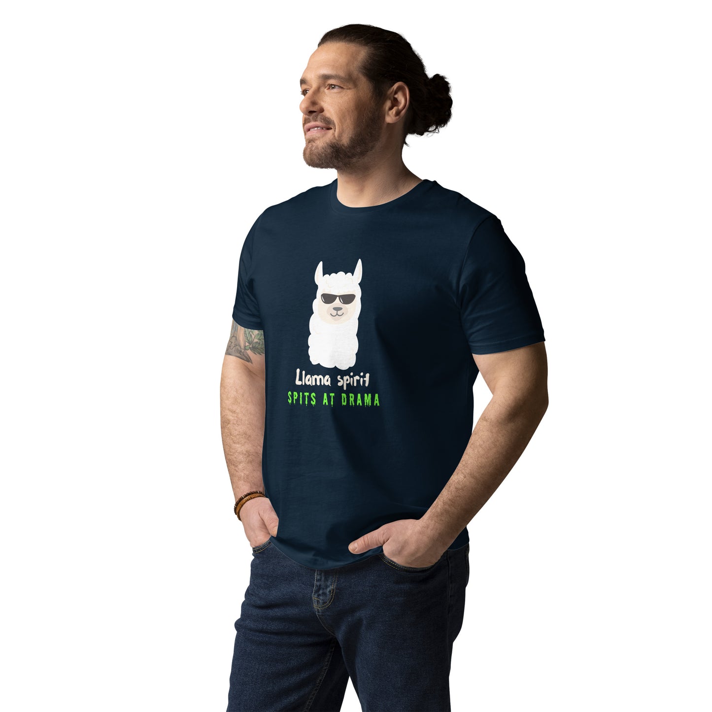 Llama Spirit Graphic Tee – Spits at Drama (Unisex T-Shirt)