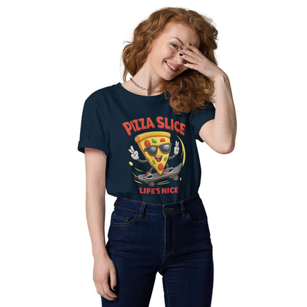 Skater Pizza Slice Graphic Tee – Life's Nice (Unisex T-shirt)