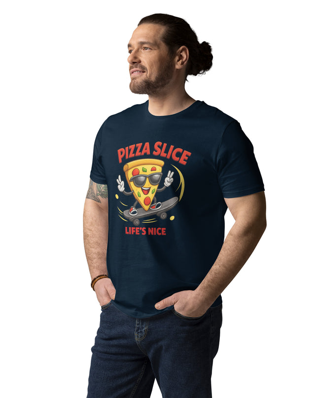 Skater Pizza Slice Graphic Tee – Life's Nice (Unisex T-shirt)
