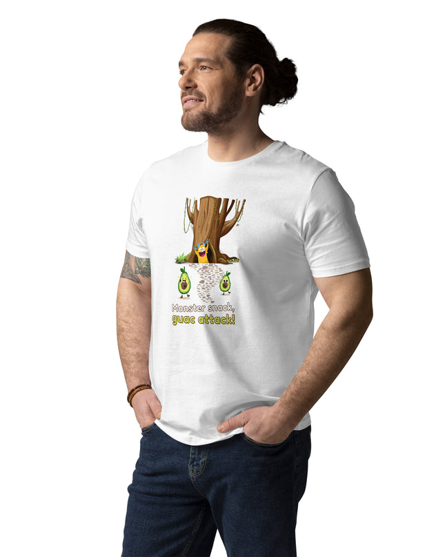 Avocado Graphic Tee – Monster Snack Guac Attack (Unisex T-shirt)